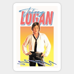 Johnny Logan 80s Aesthetic Fan Gift Design Sticker